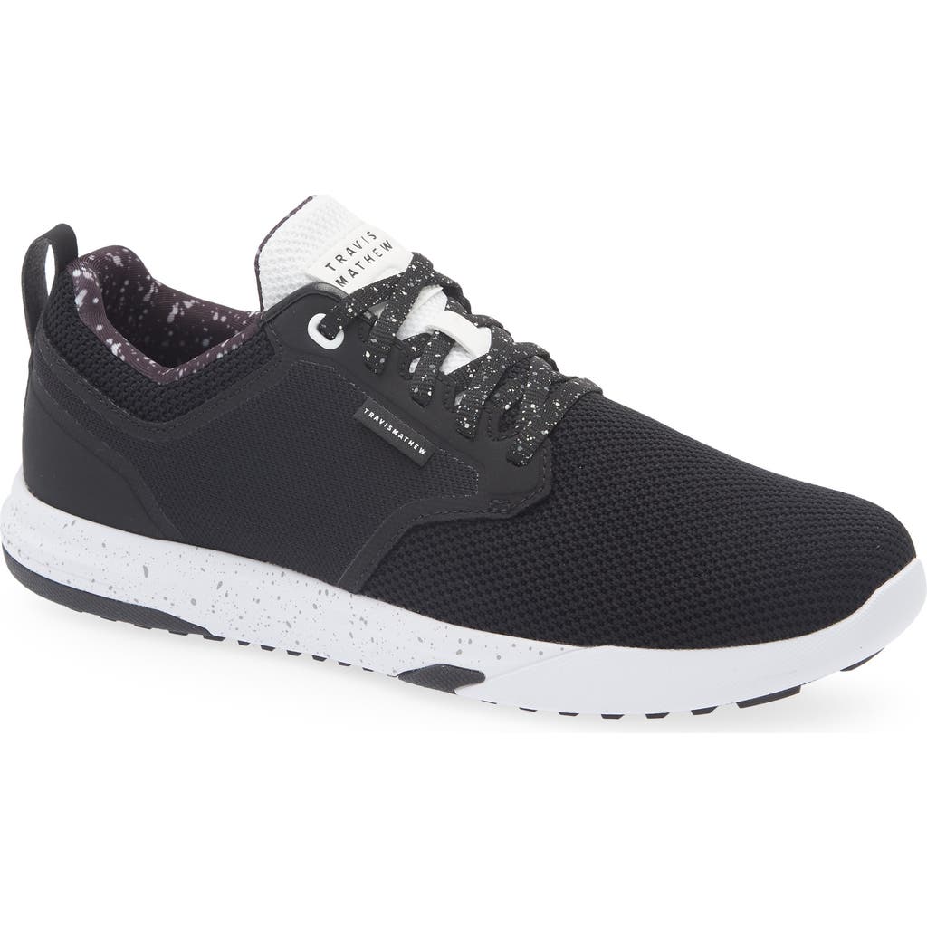 Travismathew The Daily Pro Hybrid Golf Shoe In Black/white