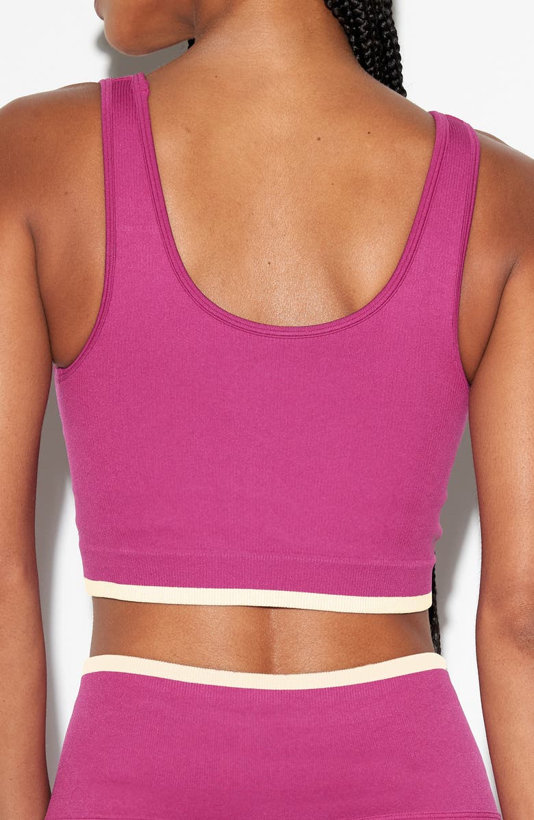 Spiritual Gangster Love Longline Sports Bra, Alternate, color, Cactus Flower