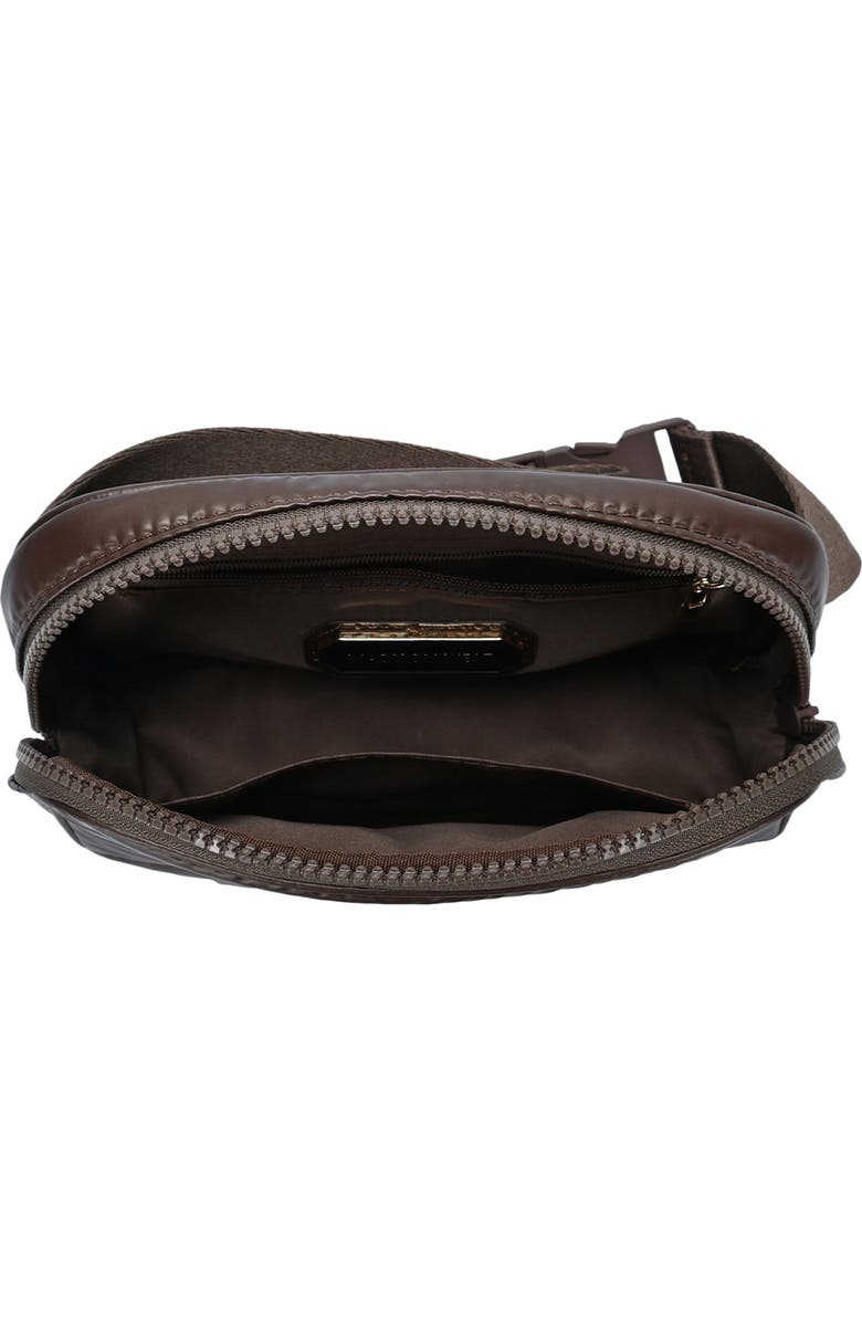 Madison West Nylon Puffy Belt Bag, Alternate, color, Brown