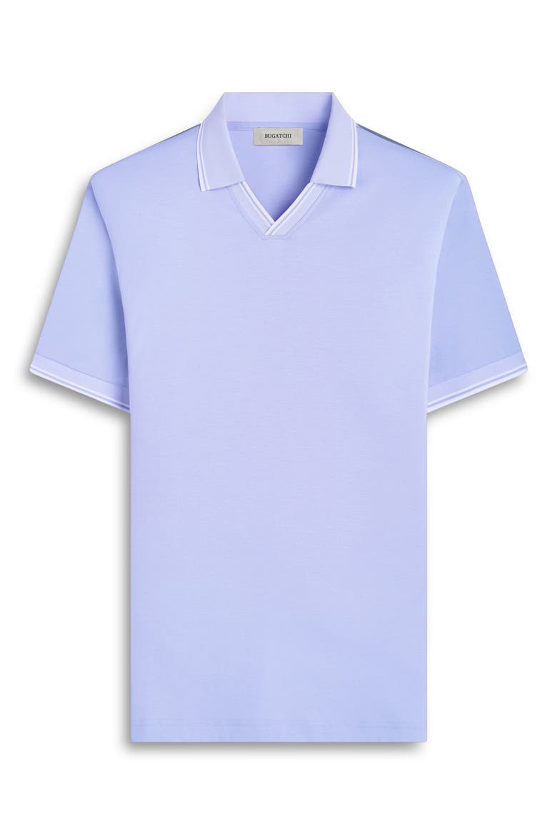Tipped Johnny Collar Polo, Alternate, color, SKY