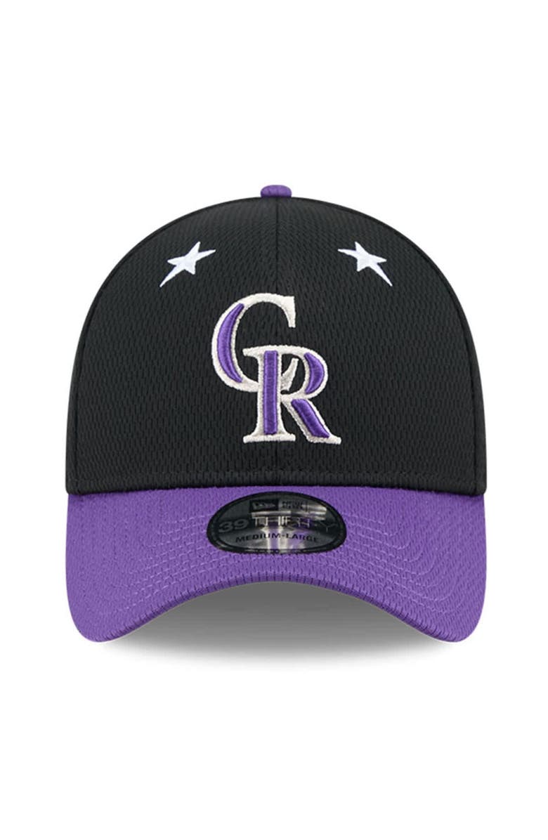 New Era Men's New Era Black/Purple Colorado Rockies 2025 MLB All-Star Game 39THIRTY Flex Hat, Alternate, color, Black