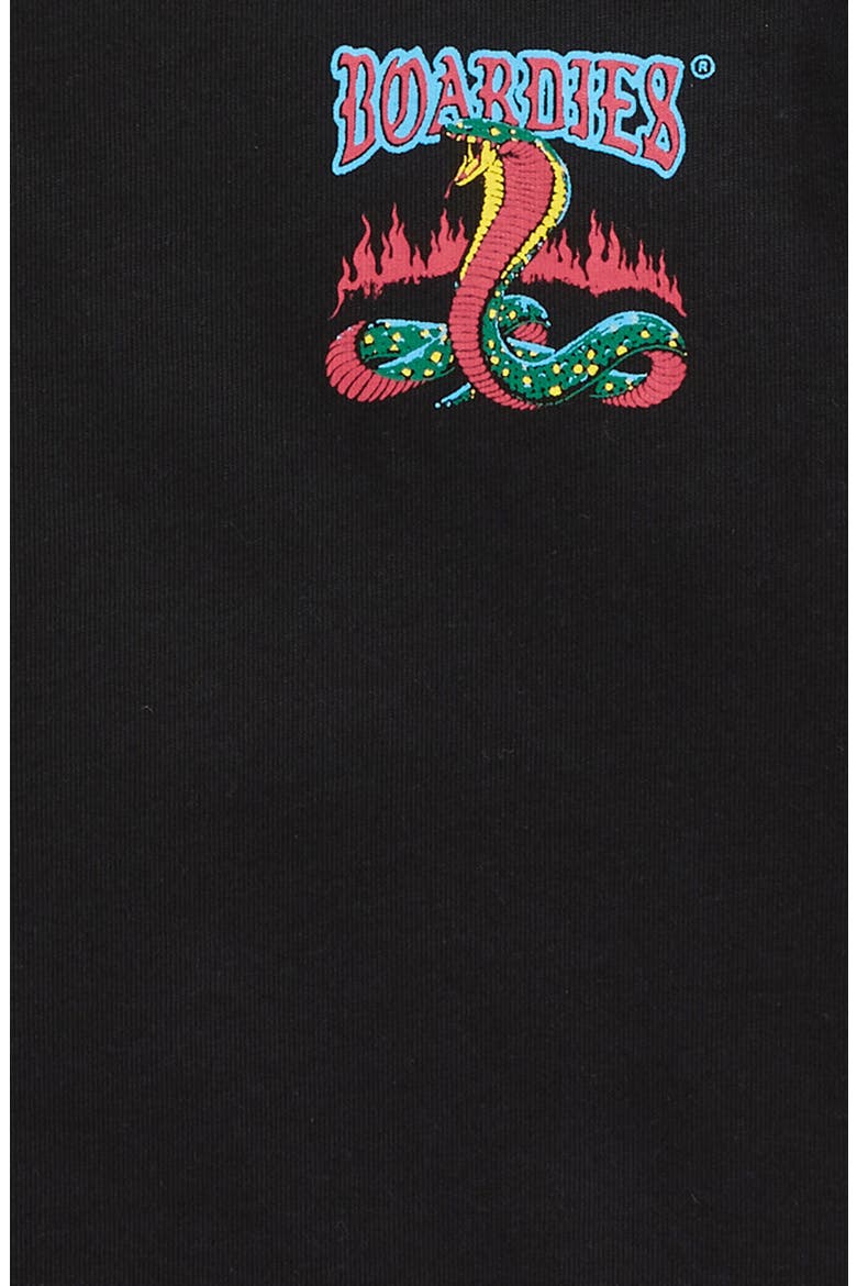 Kids' Serpent's Kiss Organic Cotton Graphic T-Shirt, Alternate, color, BLACK