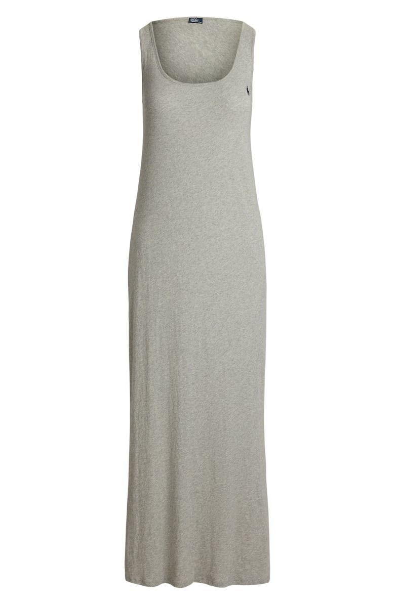 Polo Ralph Lauren Scoop Neck Sleeveless Cotton Nightgown, Alternate, color, Heather Grey
