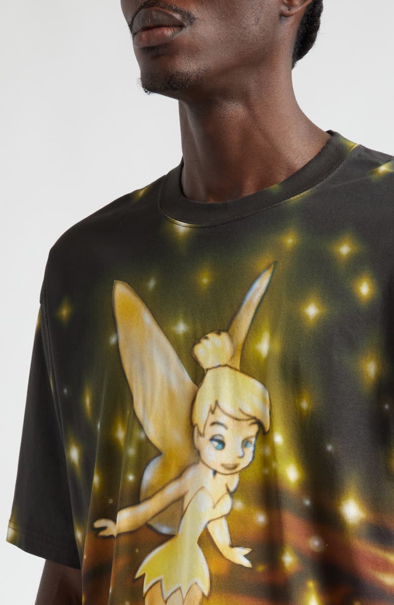 STOCKHOLM SURFBOARD CLUB Airbrush Tinker Bell Organic Cotton Graphic T-Shirt, Alternate, color, Tinker Bell