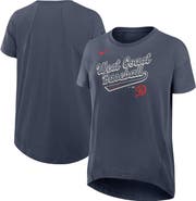 Nike Women's Nike Charcoal Los Angeles Dodgers 2025 City Connect Flowy Fashion Tri-Blend Performance T-Shirt