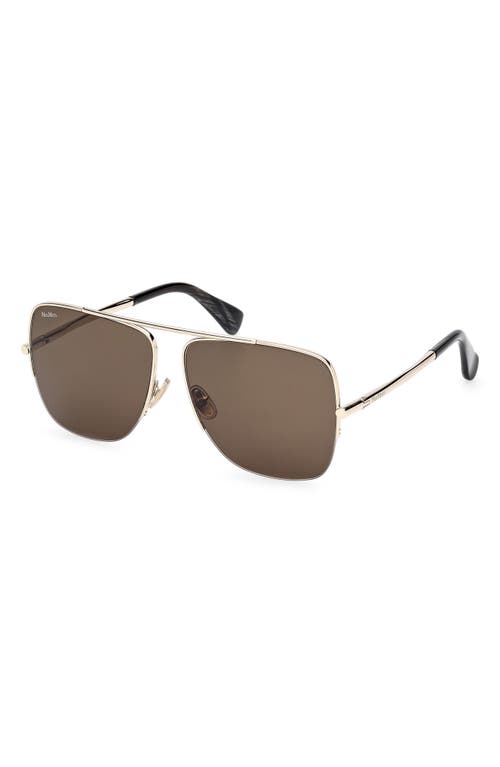 Max Mara 59mm Pilot Sunglasses