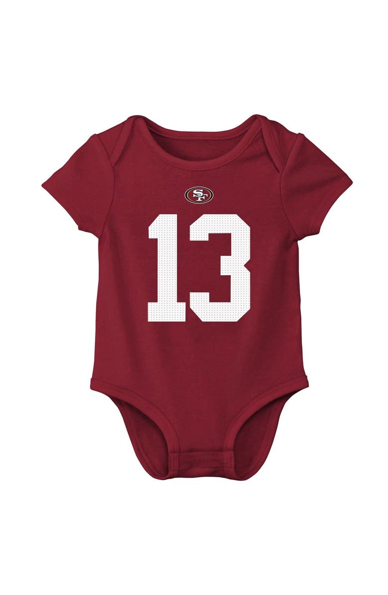 Nike Newborn & Infant Nike Brock Purdy Scarlet San Francisco 49ers Player Name & Number Bodysuit, Alternate, color, Scarlet