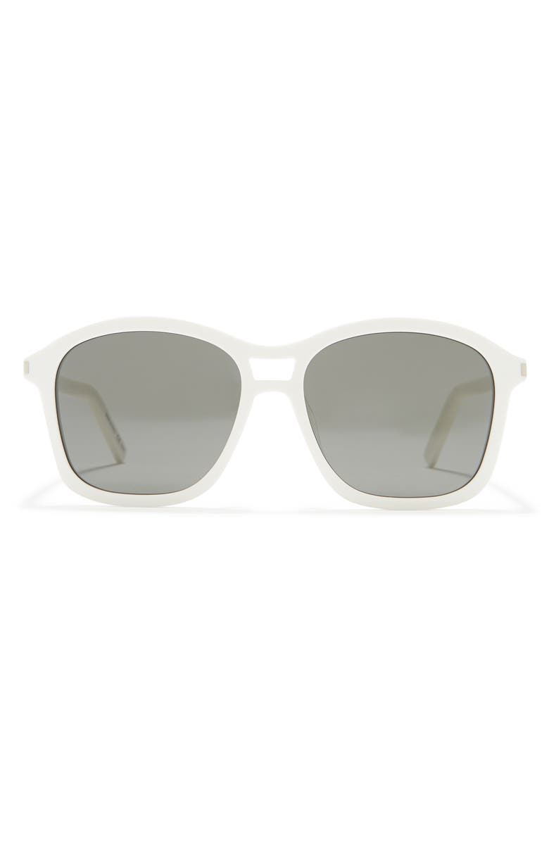 Saint Laurent 56mm Square Sunglasses, Main, color,