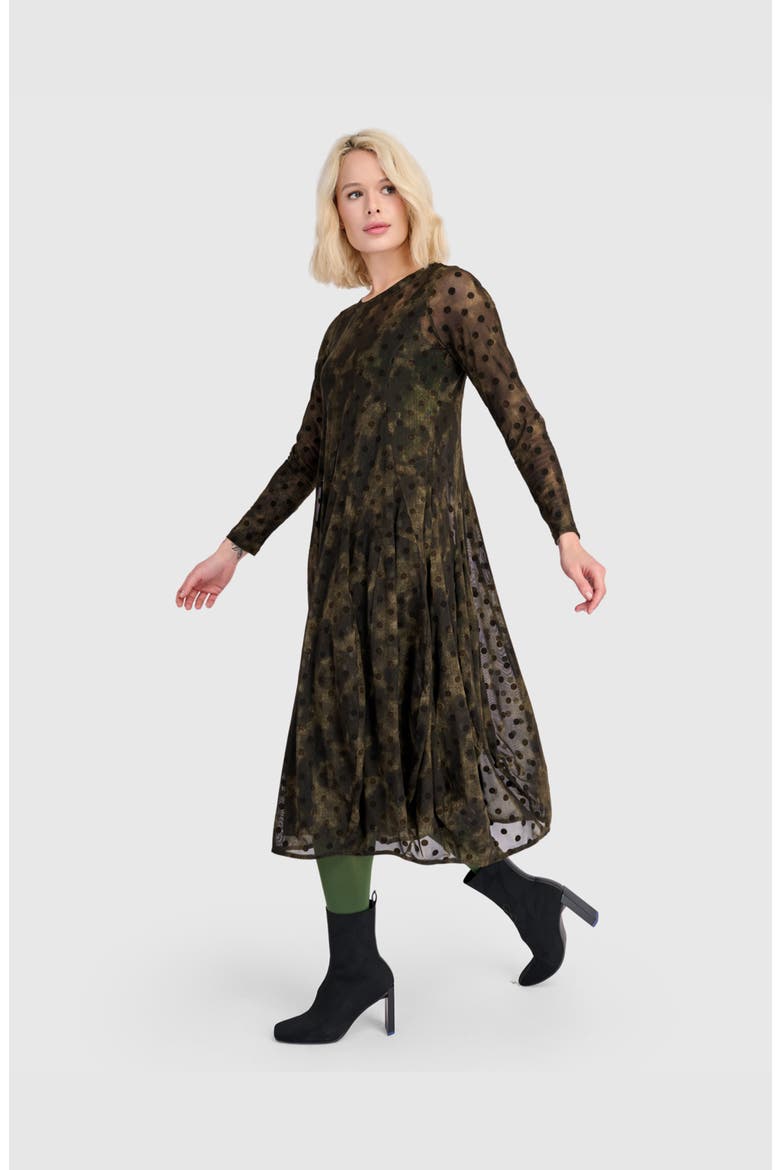 Bramble Mesh Cocoon Dress, Alternate, color, Antique