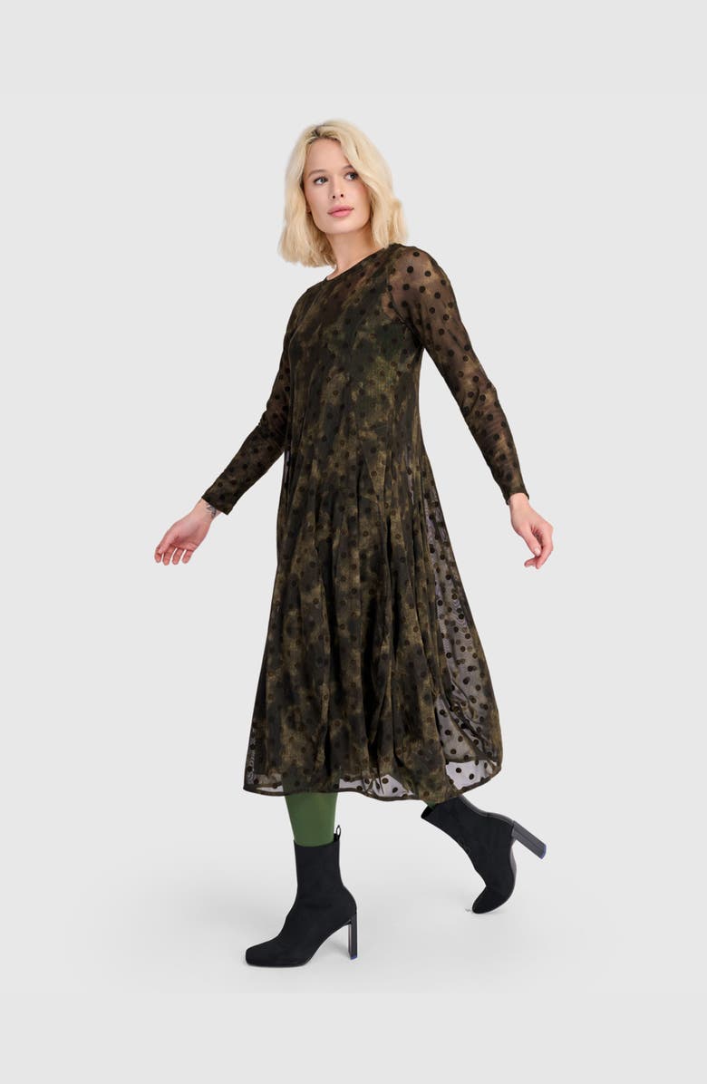 Alembika Bramble Mesh Cocoon Dress, Alternate, color, Antique