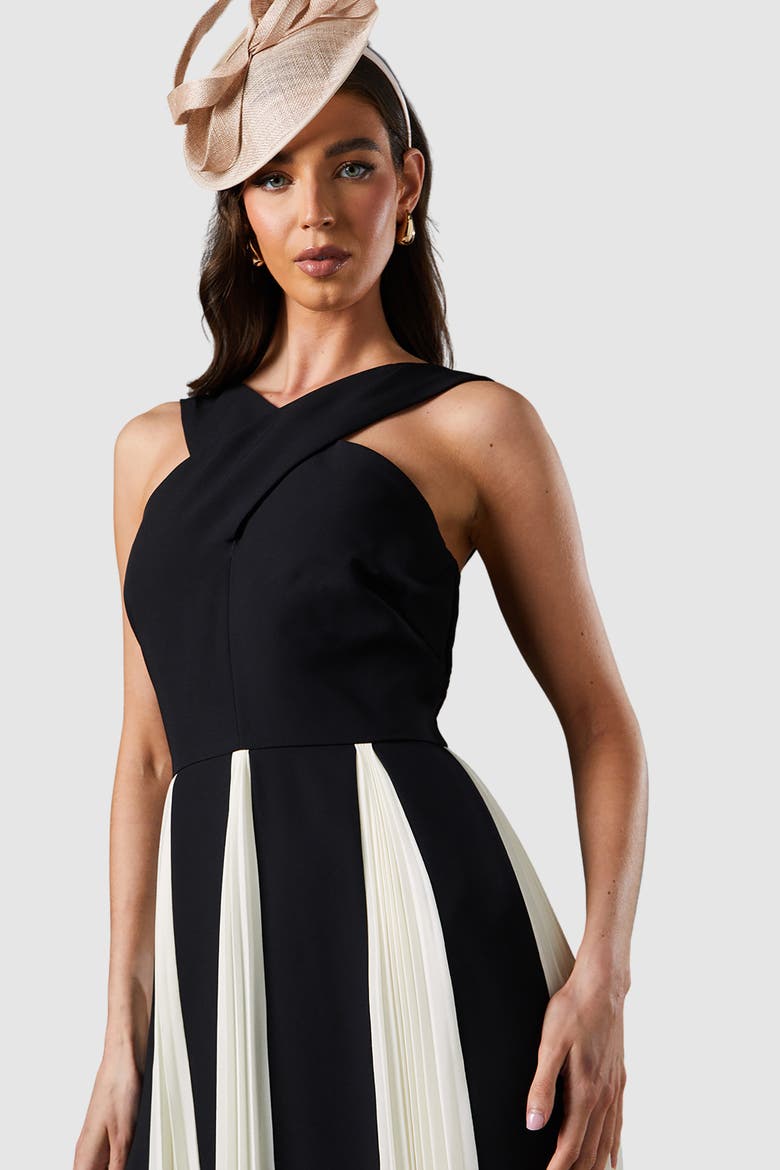 Cross Front Maxi Dress, Alternate, color, Mono