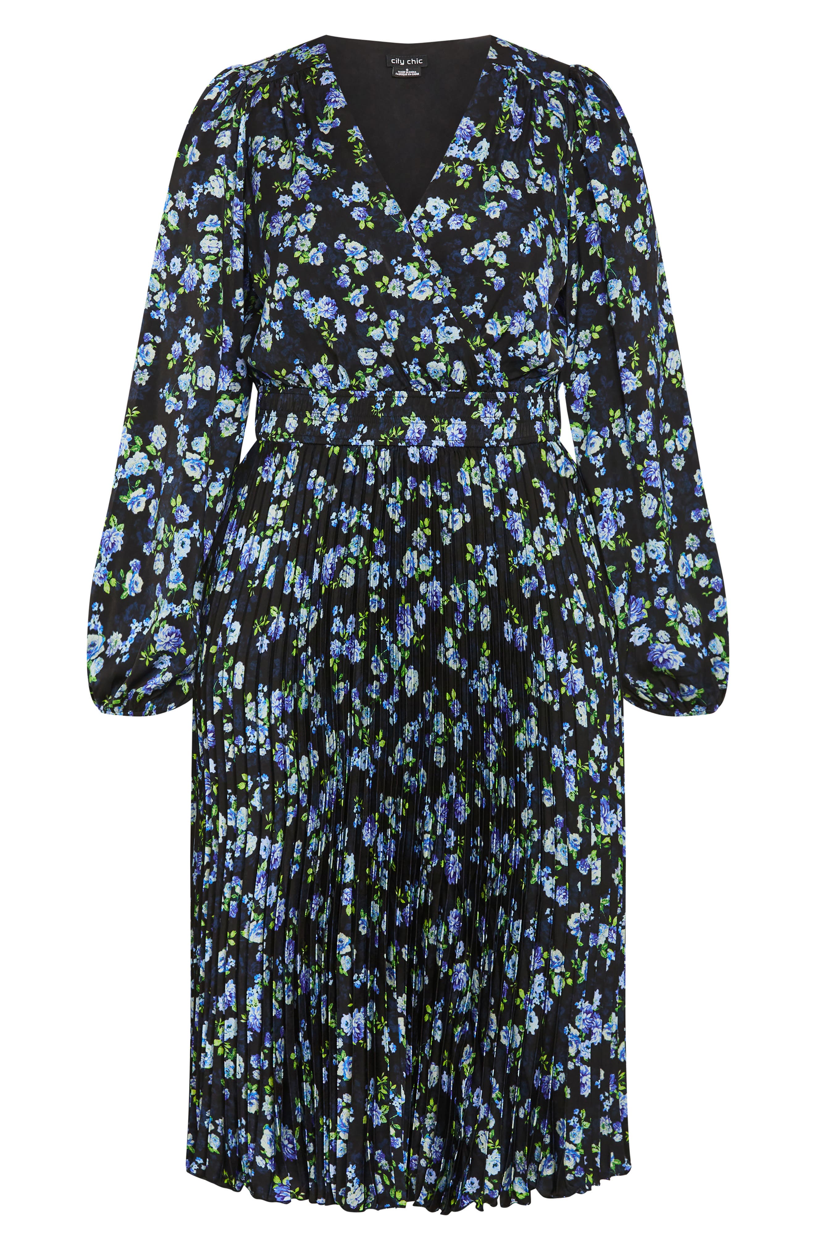 City Chic Nina Floral Midi Dress In Multi