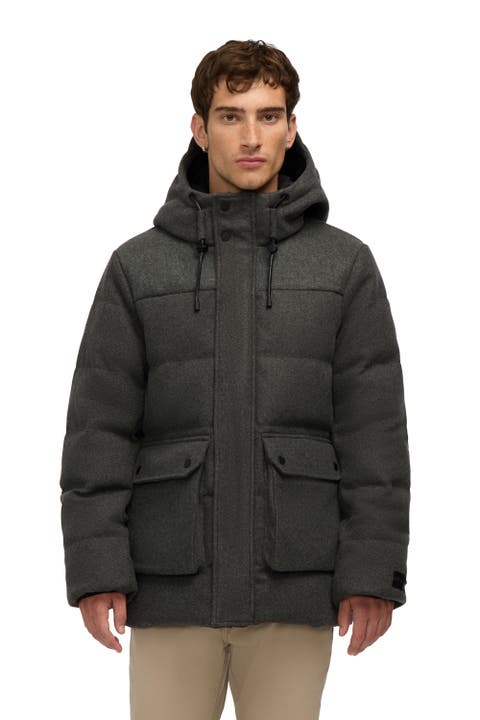 Otis Midweight Wool‑Look Puffer Jacket