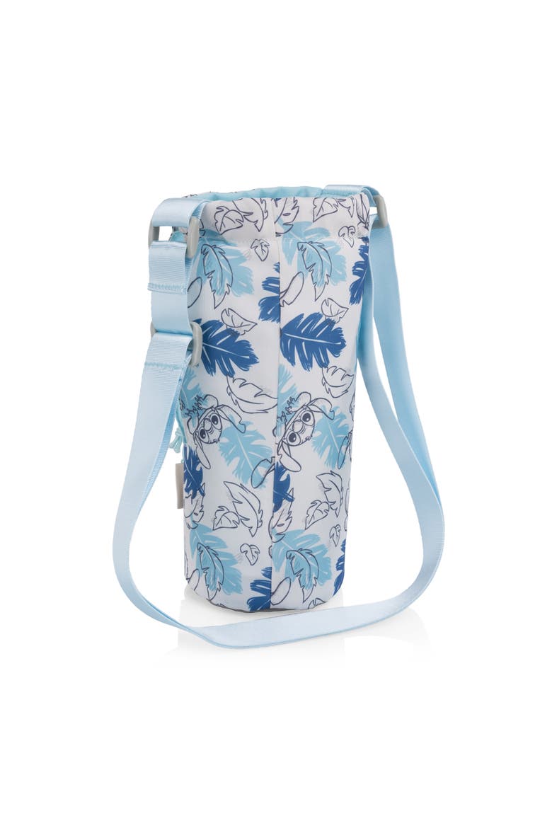 Lilo & Stitch - Stitch Leaf Eclipse Tumbler Tote, Alternate, color, White with Blue Leaf Design