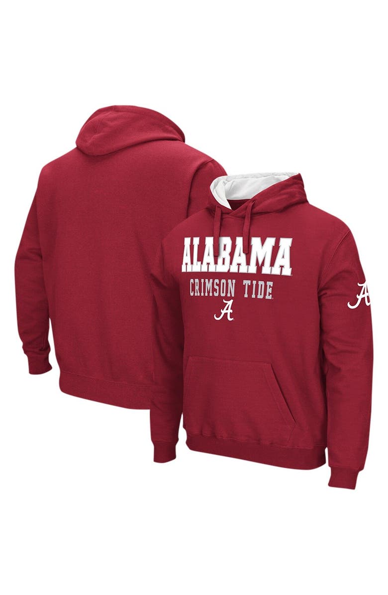 COLOSSEUM Men's Colosseum Crimson Alabama Crimson Tide Sunrise Pullover Hoodie, Main, color, Crimson