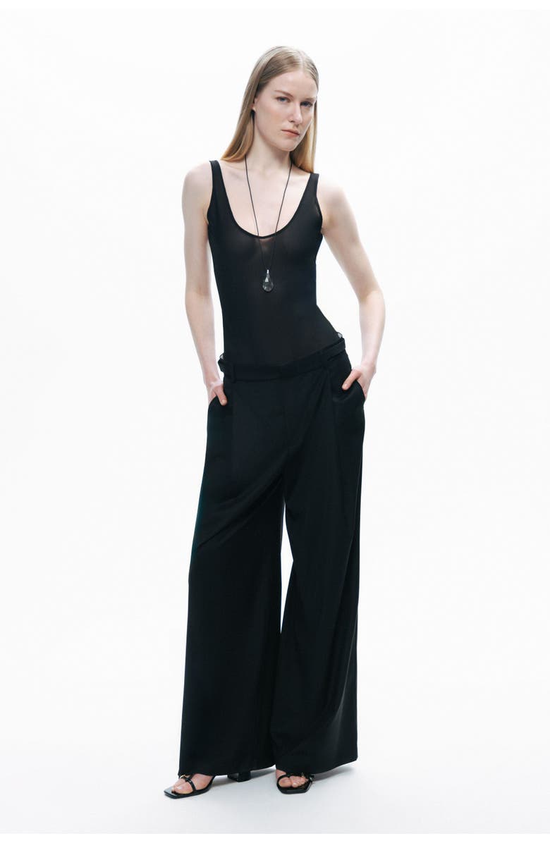 Nocturne Sheer Bodysuit, Alternate, color, 