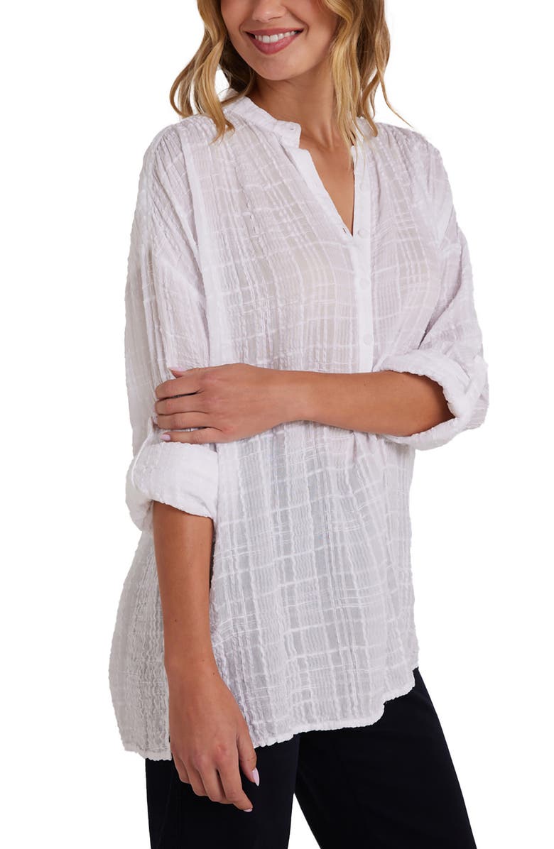 Bella Dahl Tonal Plaid Popover Shirt, Alternate, color, 