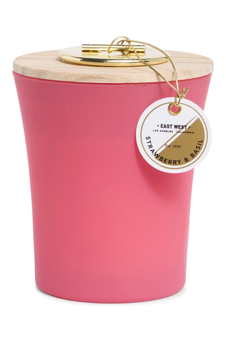 Strawberry & Basil Jar Candle, Main, color, STRAWBERRY AND BASIL