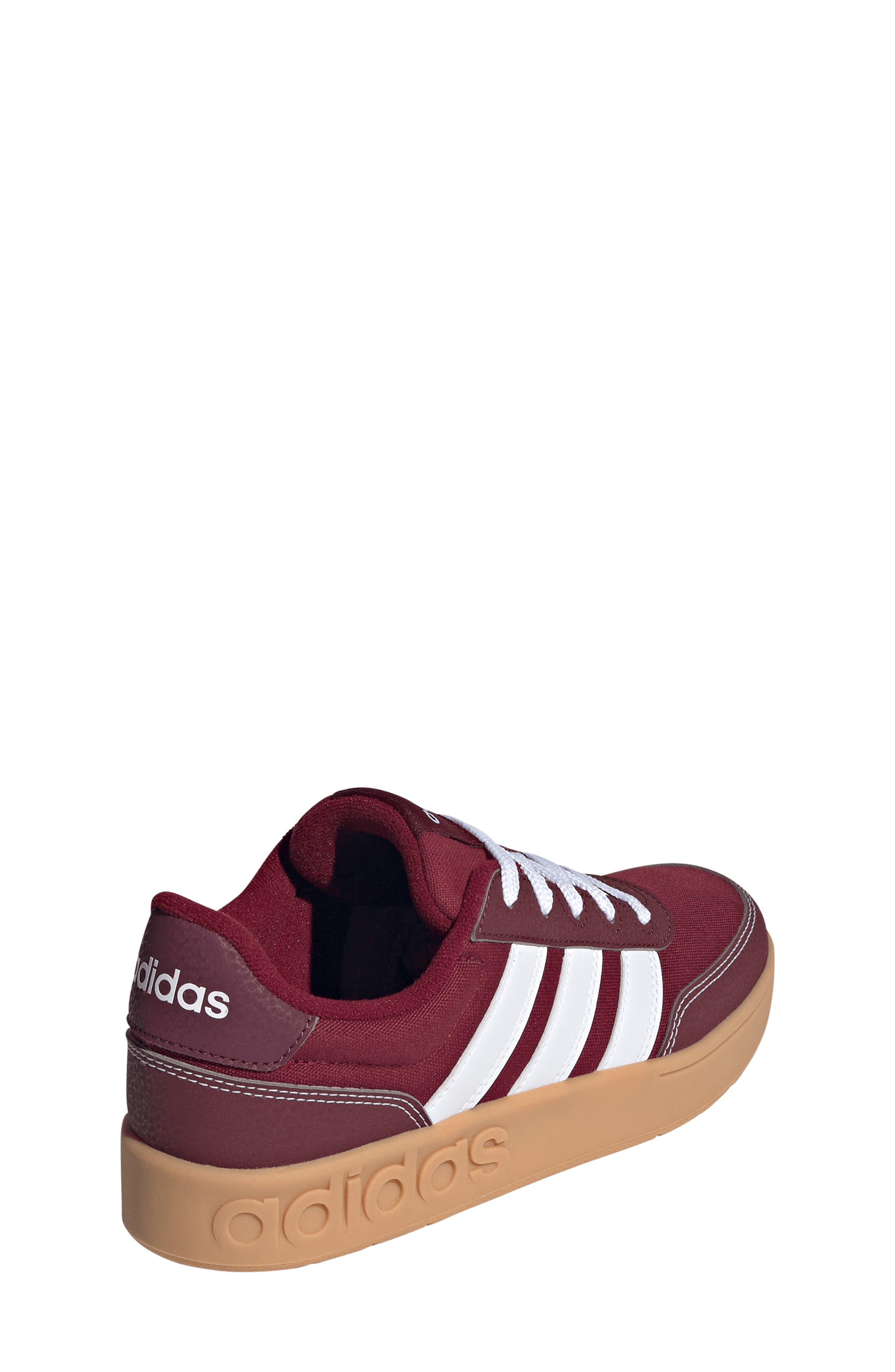 adidas Kids' Breakbase Sneaker, Alternate, color, Burgundy/ White/ Shadow Red
