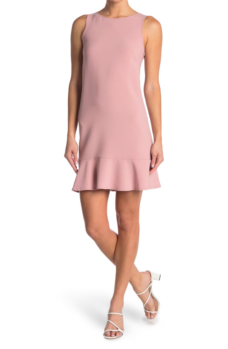 Moschino Solid Sleeveless Shift Dress, Main, color, 