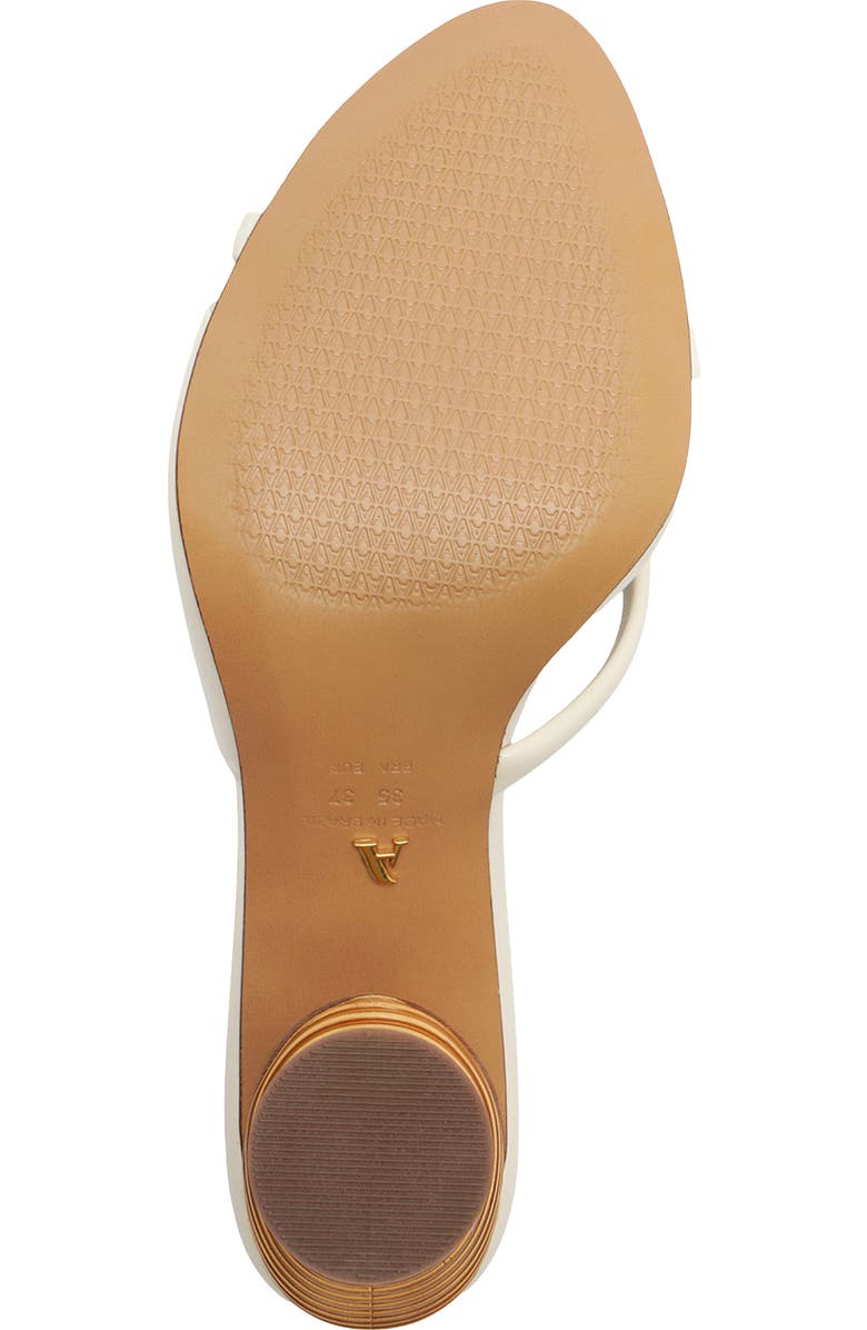 Arezzo Luca High Pointed Toe Slide Sandal, Alternate, color, Crema White