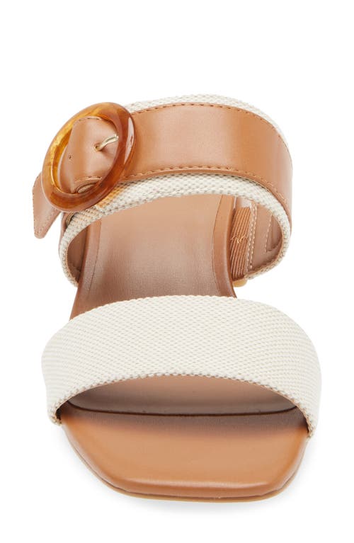 Nordstrom Rack Blake Heeled Slide Sandal In Ivory-tan Toffee