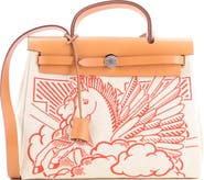 Pre-Owned Hermes Herbag Zip Pegase Pop Toile and Leather 31