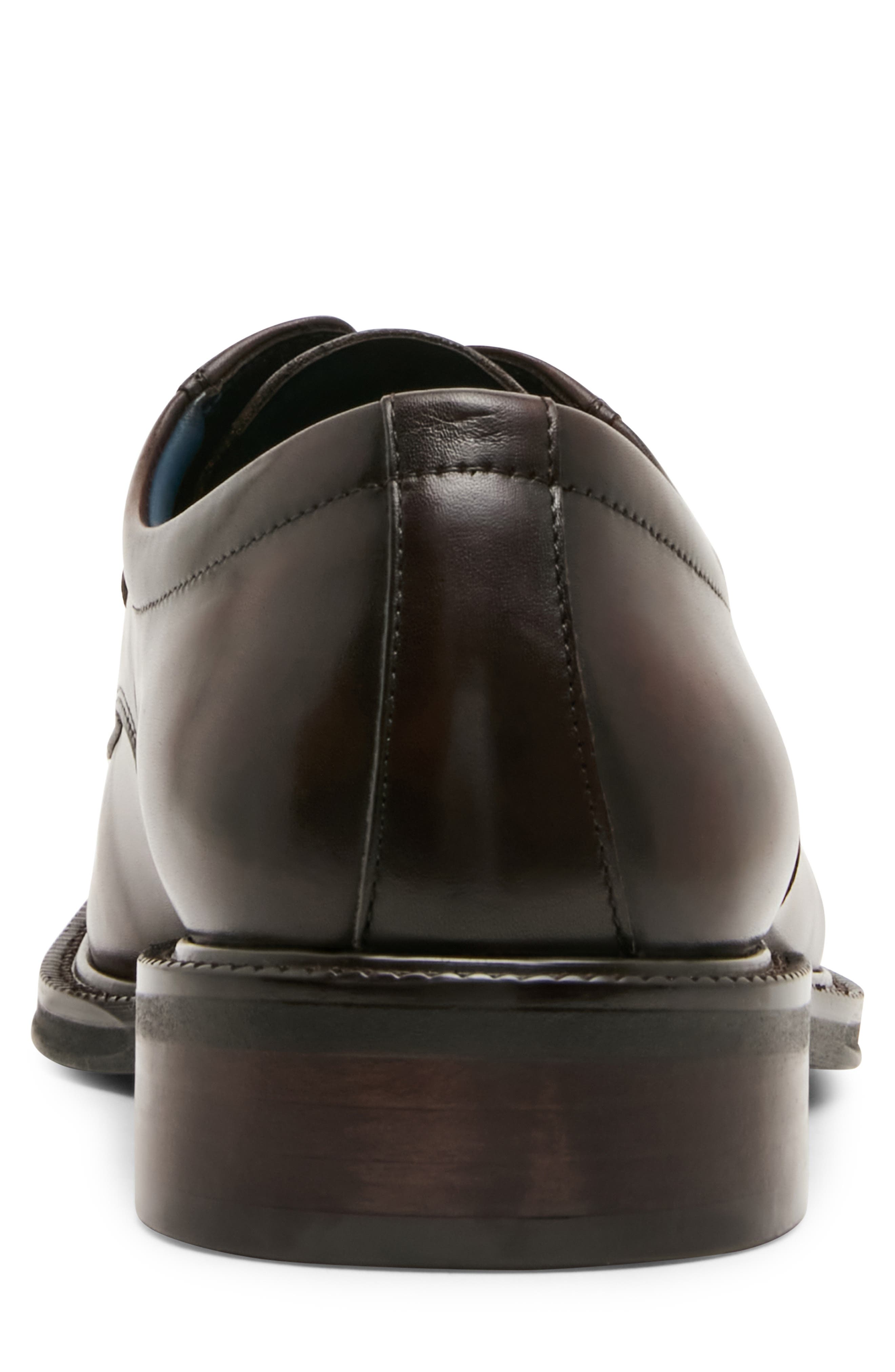 Buckner Leather Plain Toe Derby, Alternate, color, BROWN