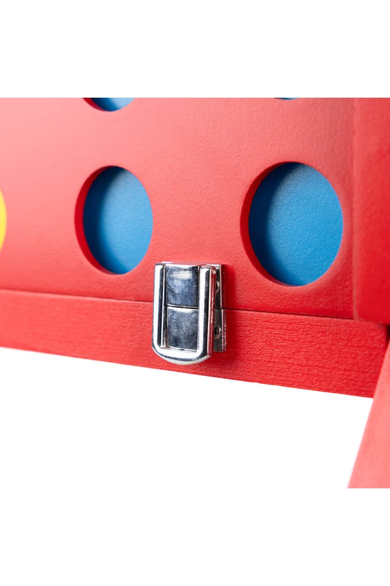 Giant 4 In A Row Wood Game, Alternate, color, Multicolored