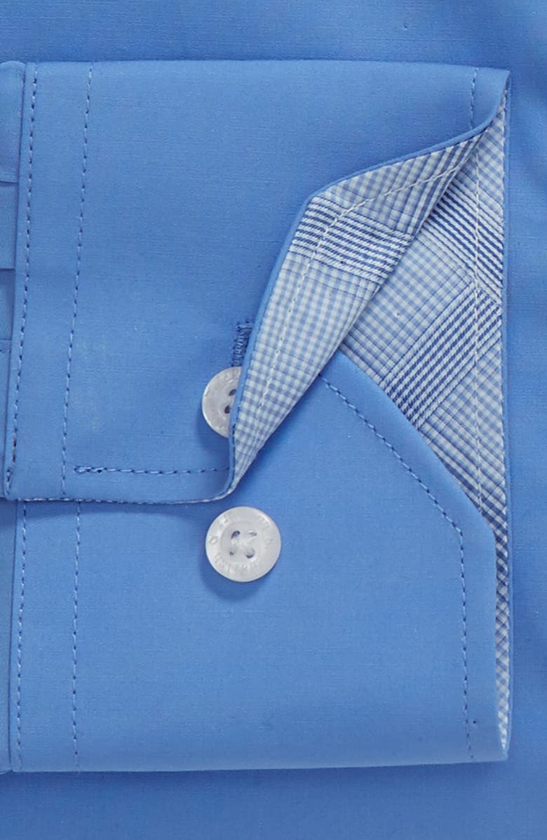 English Laundry Trim Fit Stretch Solid Dress Shirt, Alternate, color, 