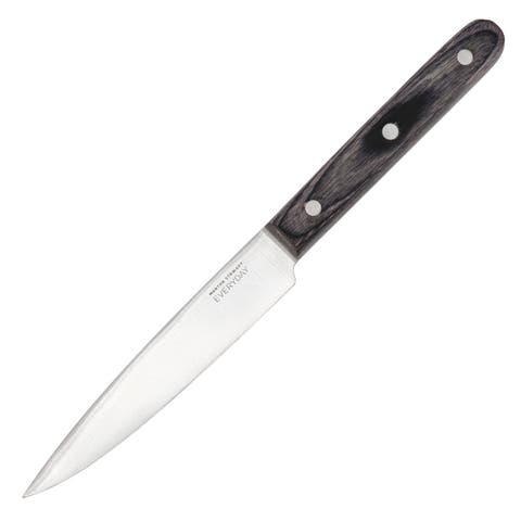 5 Inch Stainless Steel Utility Knife with Wood Handle