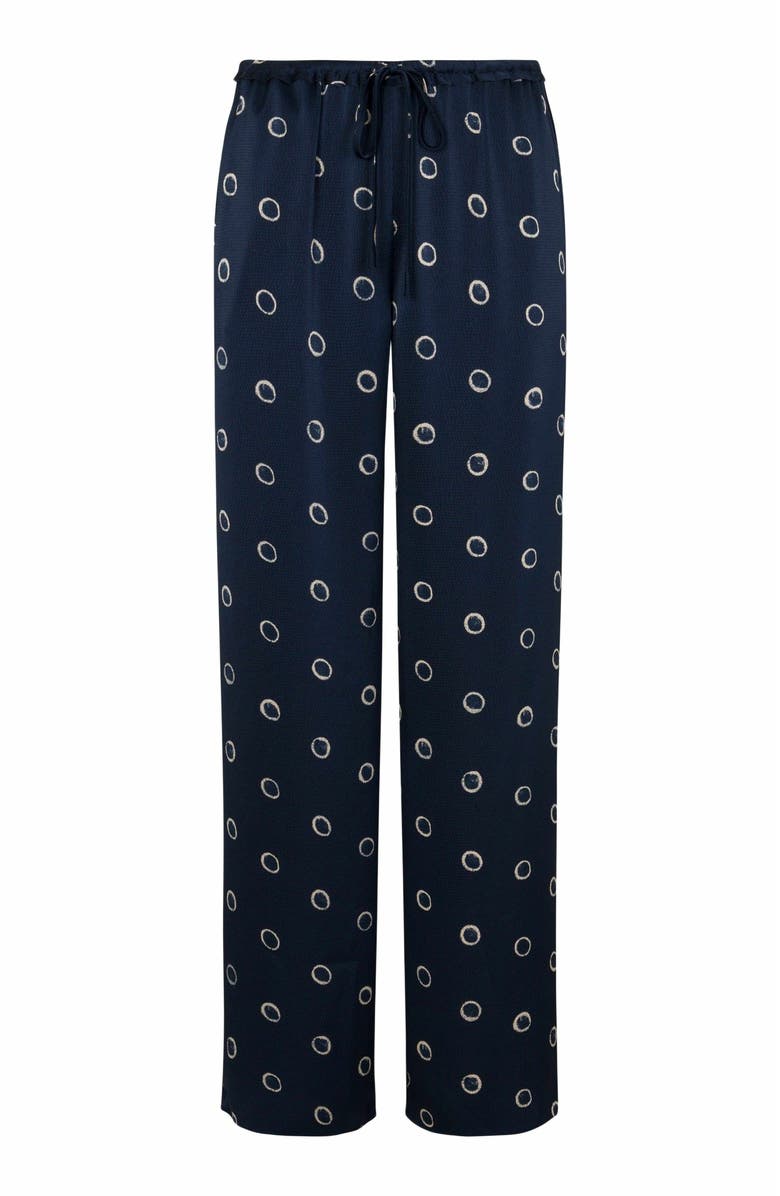 Rebecca Taylor Hazy Dot Pant, Main, color, Navy Combo