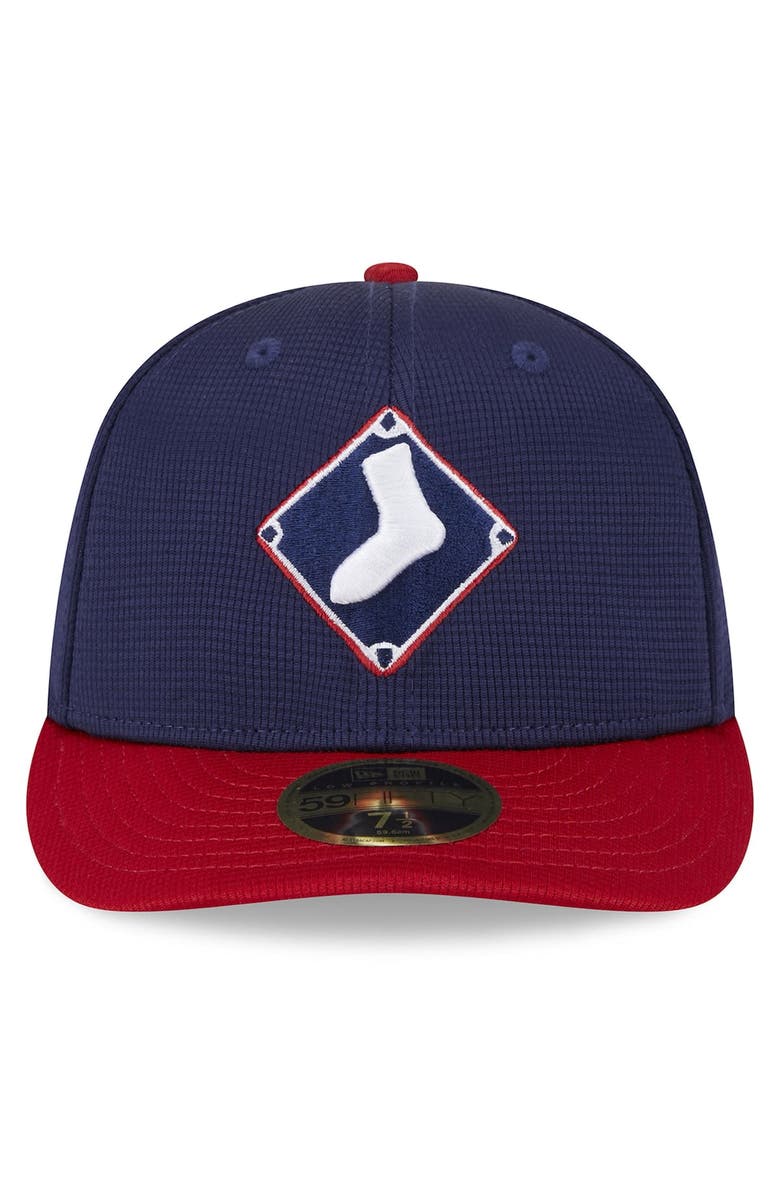 New Era Men's New Era Navy Chicago White Sox 2025 Batting Practice Low Profile 59FIFTY Fitted Hat, Alternate, color, Navy