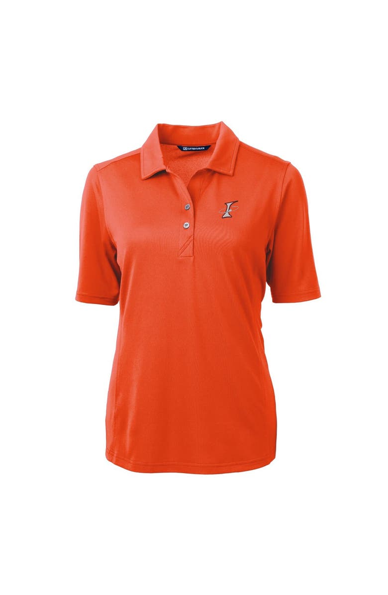 Cutter & Buck Women's Cutter & Buck Orange Albuquerque Isotopes Virtue DryTec Eco Pique Recycled Polo, Alternate, color, Orange