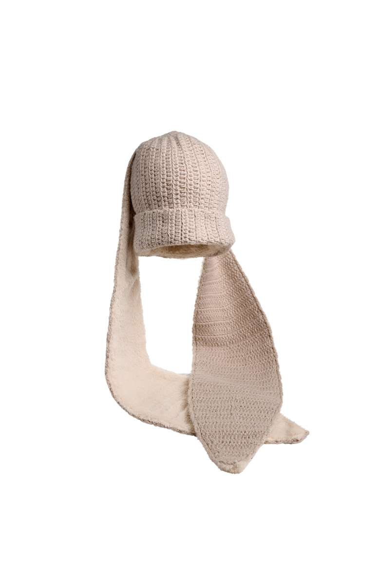 Nirvanna Designs Oversized Ear Beanie, Alternate, color, Black