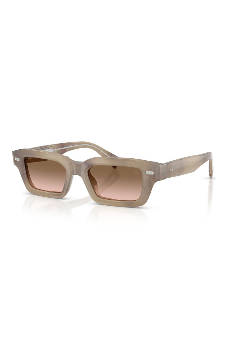 Marla 50mm Rectangular Sunglasses, Alternate, color, CASHMERE BEIGE