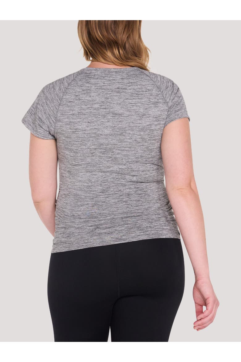 Crew Neck Short Sleeve Active Tee, Alternate, color, Heather Charcoal