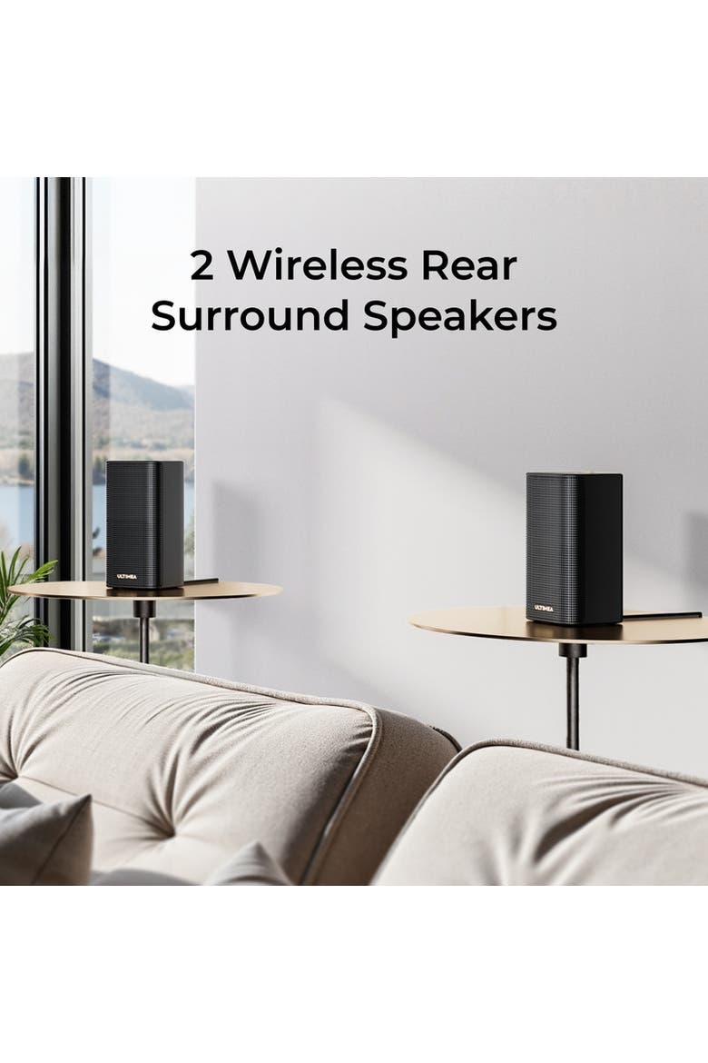 Skywave Series 5.1.2ch Wireless Surround Sound System, Alternate, color, Black