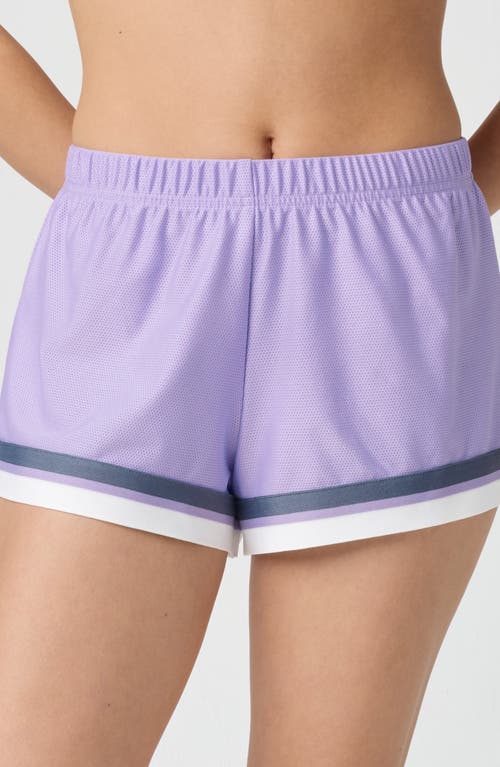 Florence By Mills Mesh Boxer Shorts In Purple