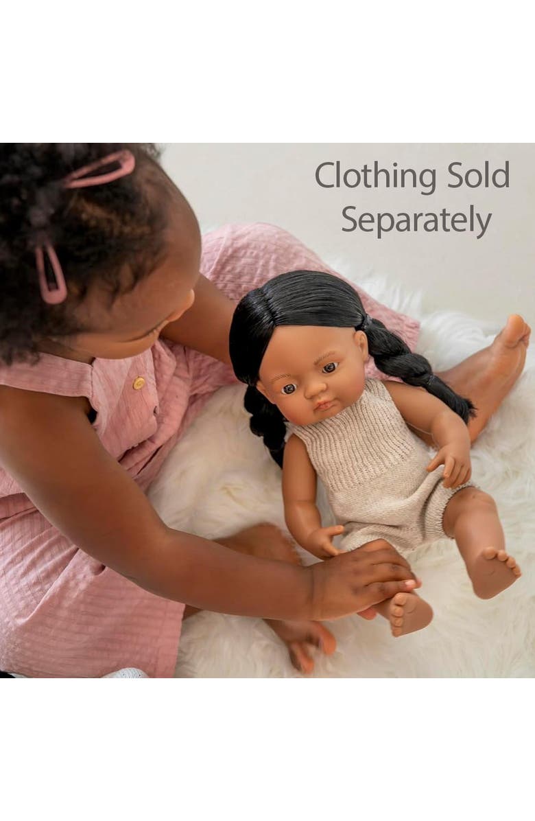 Miniland Baby Doll Native American Girl 15'', Alternate, color, Dark Skin
