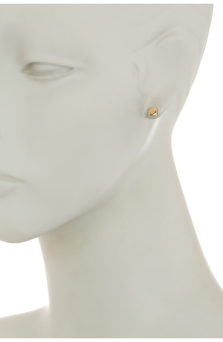 CANDELA JEWELRY 14K Yellow Gold Cushion Stud Earrings, Alternate, color, 