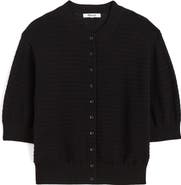 Madewell Textured Short Sleeve Cardigan