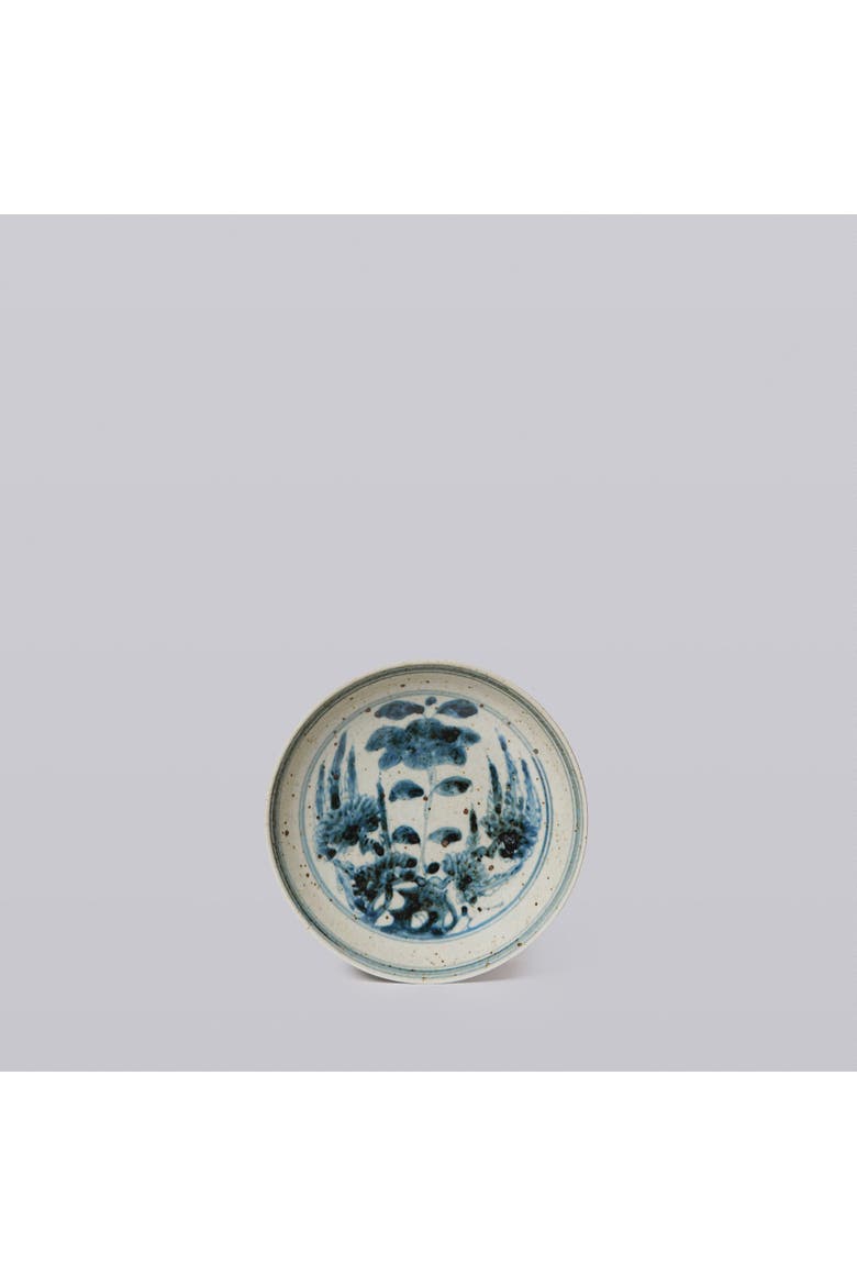Small Blue and White Porcelain Floral Bouquet Dish, Main, color, Blue and White