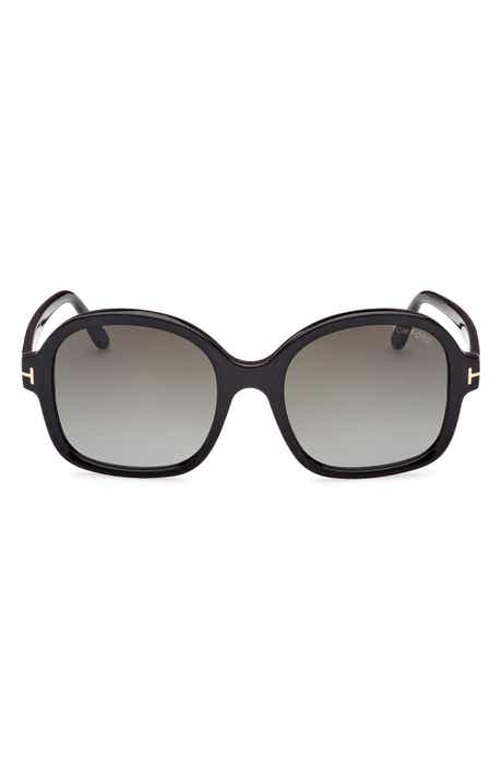 TOM FORD 68mm Butterfly Sunglasses
