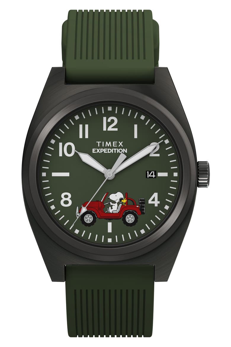 Peanuts® x Timex Expedition Snoopy Road Trip 39mm Silicone Strap