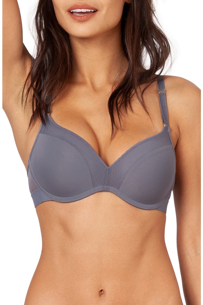 The No-Wire Push Up Bra, Main, color, SMOKE