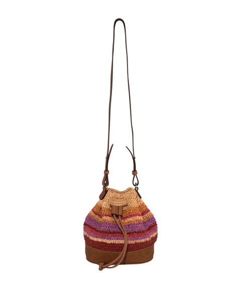 Striped Bucket Bag
