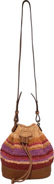 Faherty Striped Bucket Bag