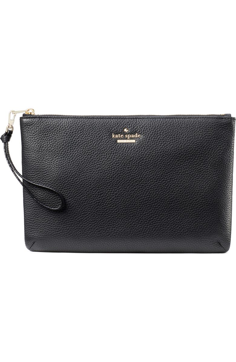 Kate Spade New York jackson street – finley quilted leather clutch, Main, color,