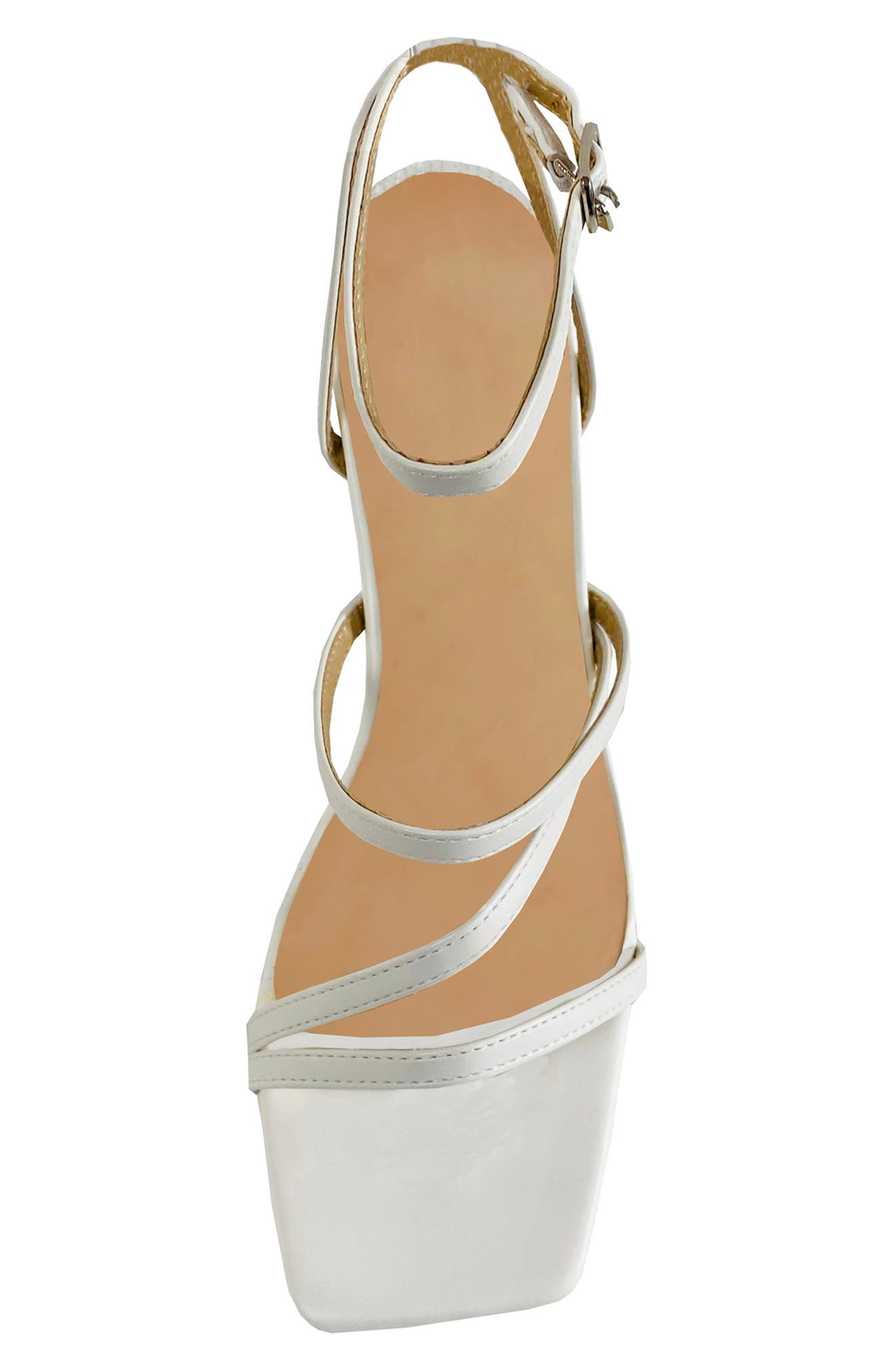 MIQUE Kim Strappy Faux Leather Sandal, Alternate, color, 